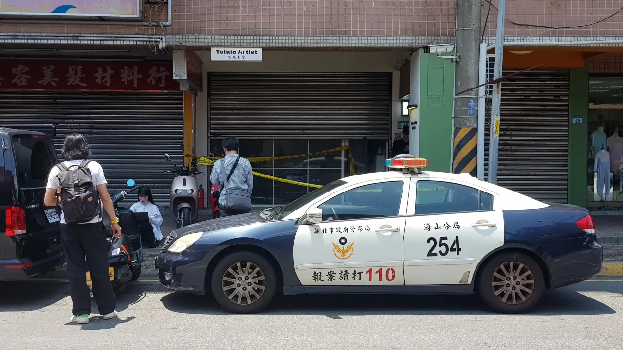 警方到場處理。曾伯愷攝