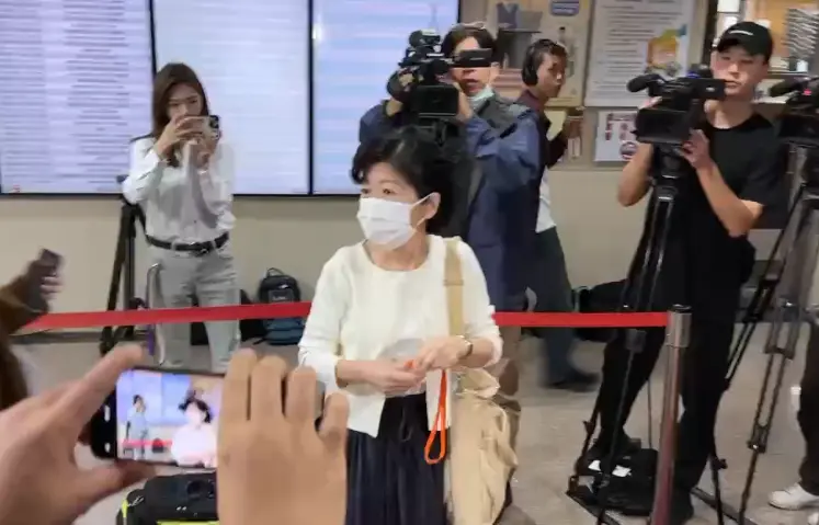 陳佩琪出庭旁聽柯文哲開庭。讀者提供
