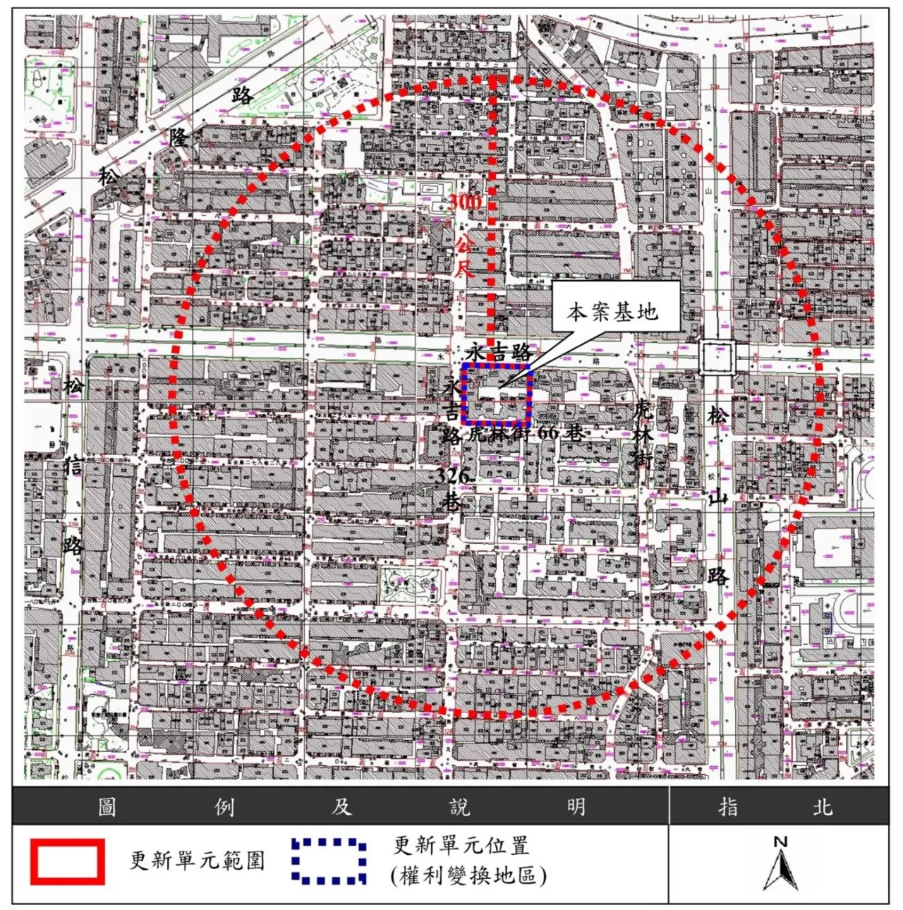 「力霸皇家社區」位置圖。北市府提供