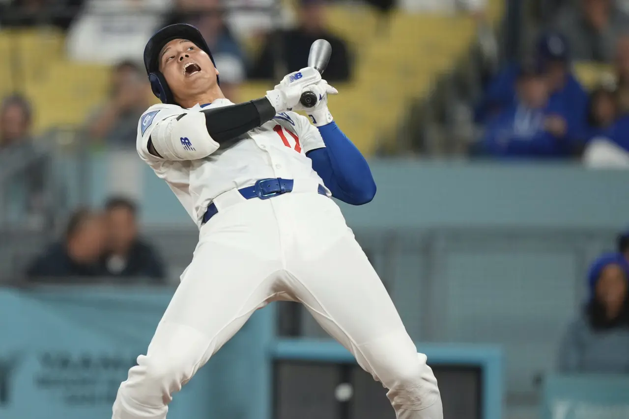道奇隊大谷翔平。美聯社