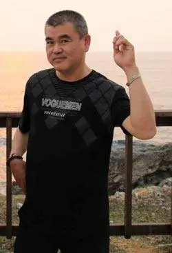 陳清達因演出《台灣龍捲風》中的「黑支大哥」爆紅。翻攝自陳清達臉書