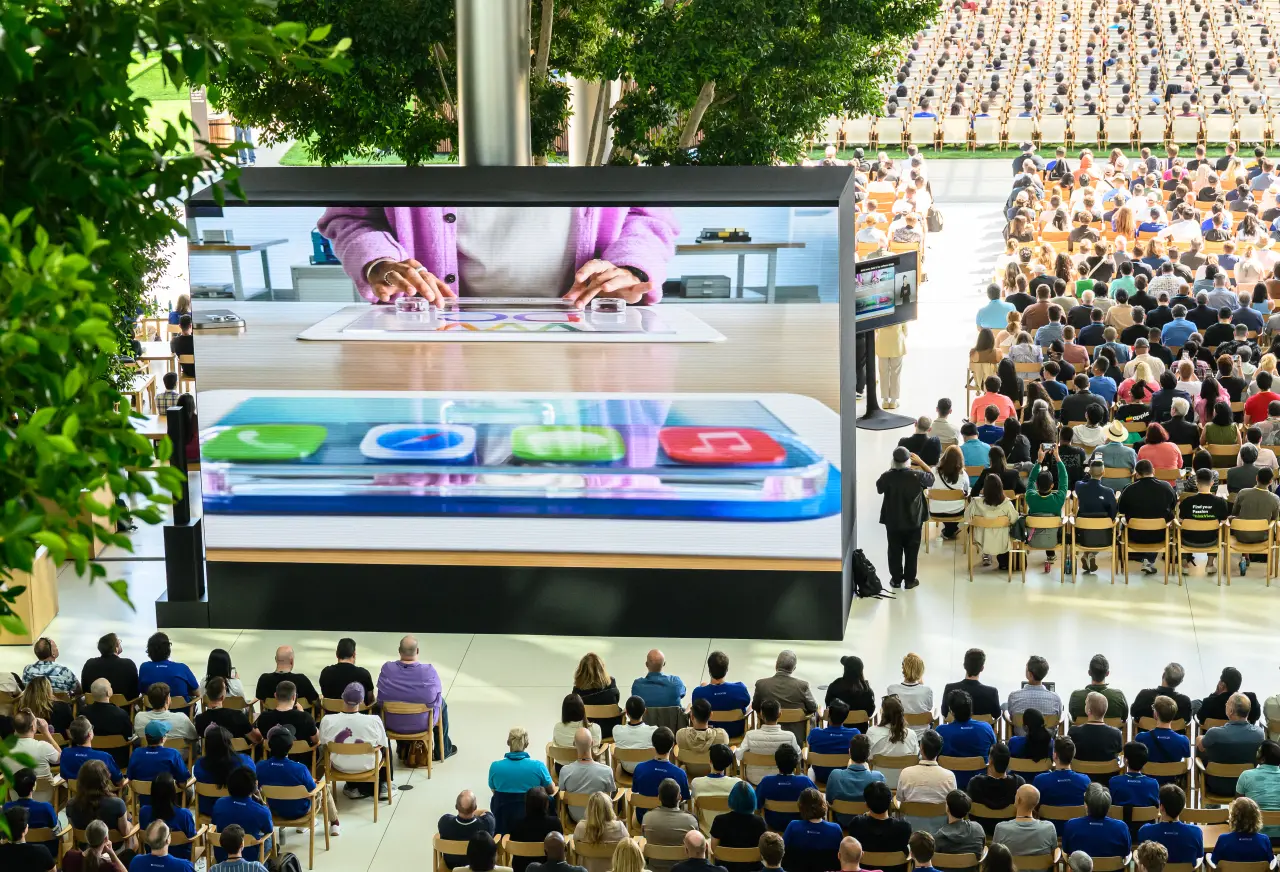 蘋果全球開發者大會(WWDC)現場。法新社