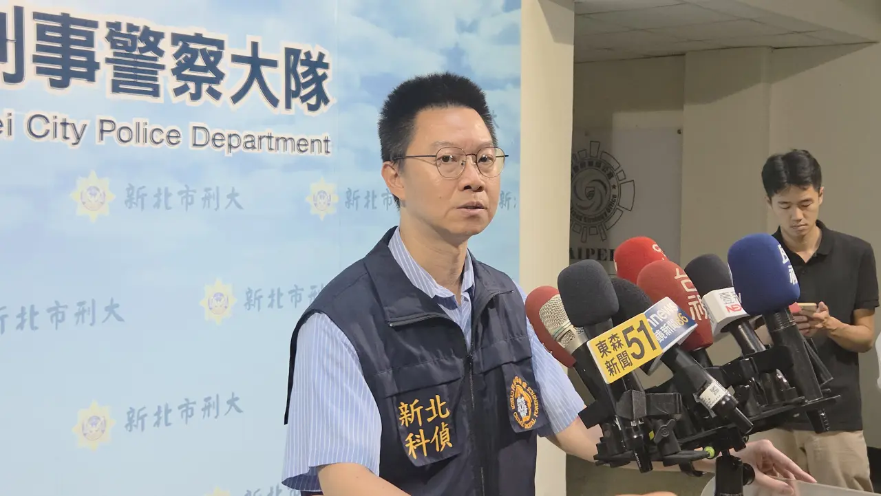 新北市刑大科偵隊長林敬隆說明案情。曾伯愷攝