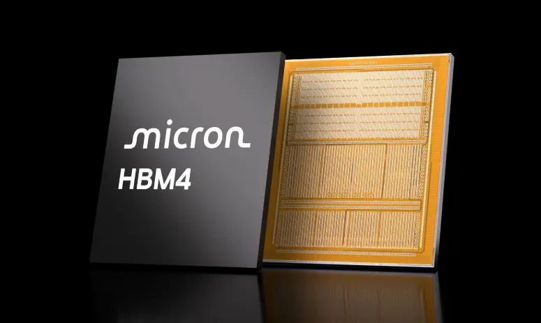 圖為美光最新HBM4。翻攝官網