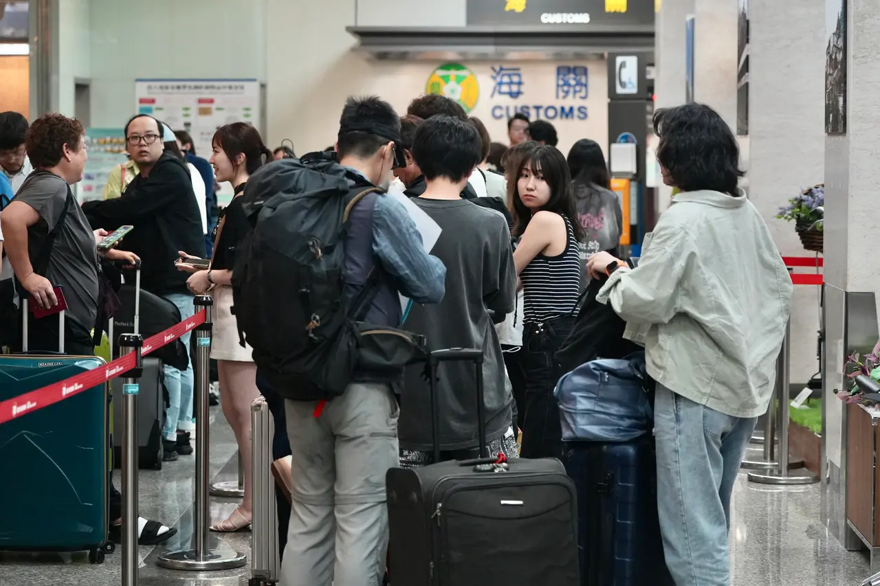 台北松山機場。資料照,林林攝