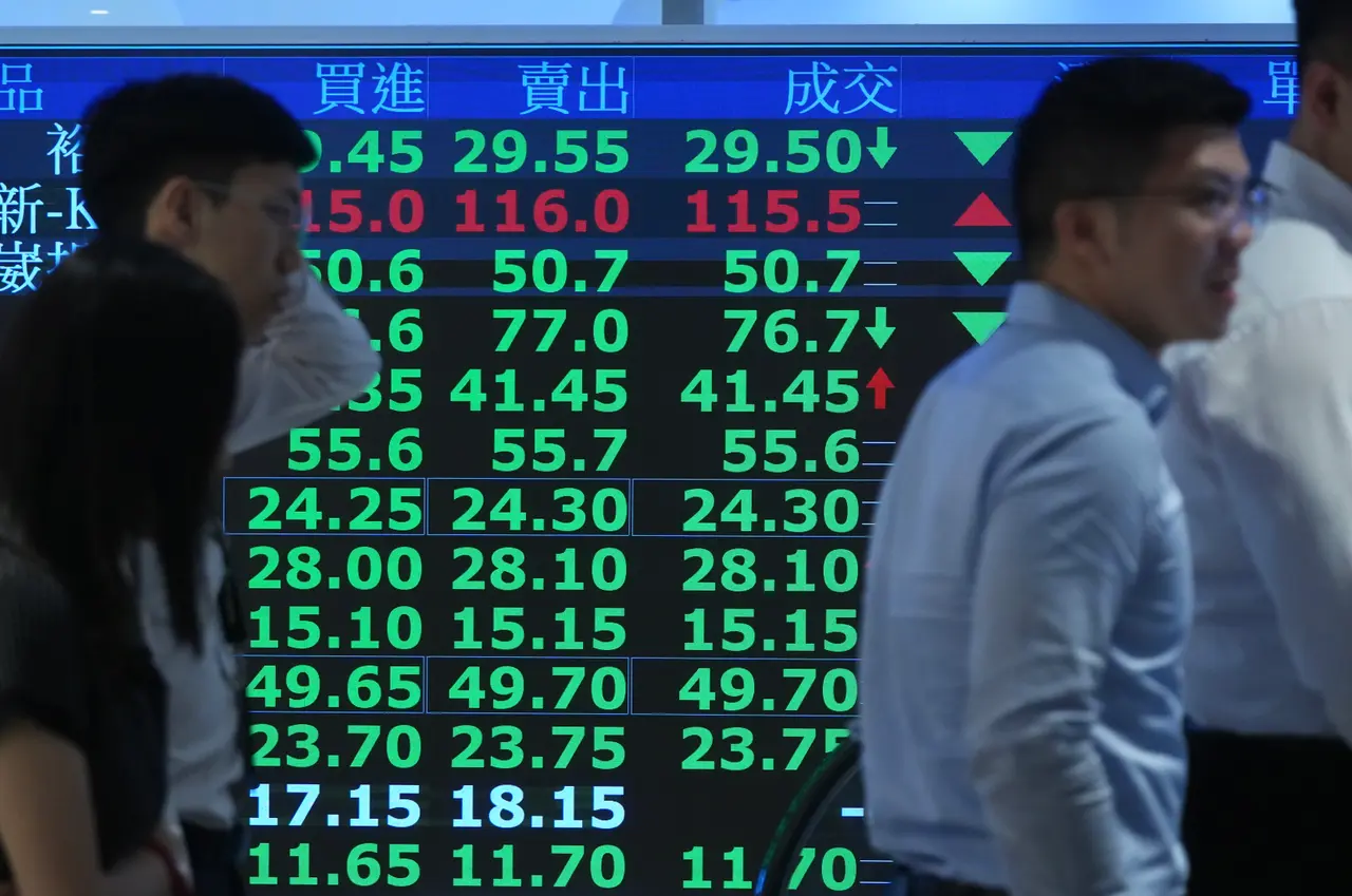 台積電、鴻海都翻黑！台股開高走低下跌84點　再度失守月線