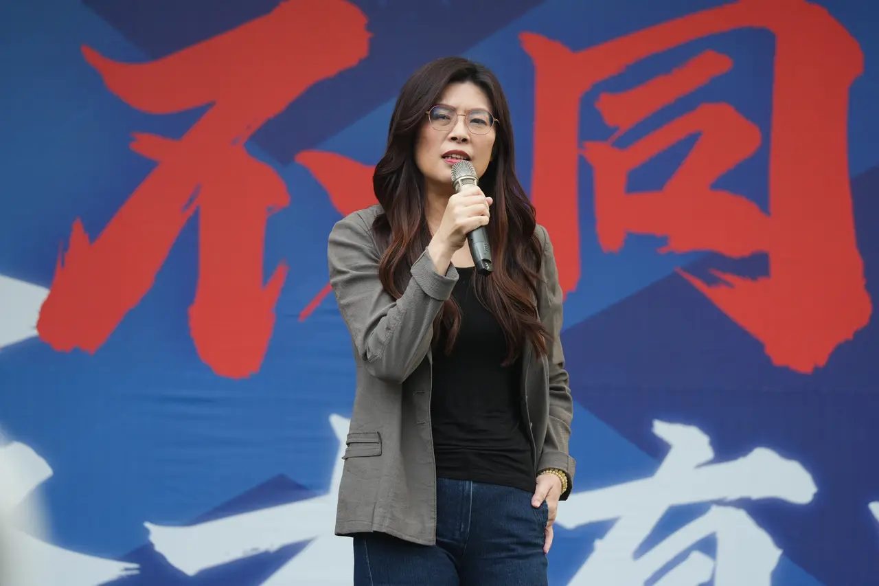 鄭麗文表態角逐國民黨主席。資料照。李柏毅攝
