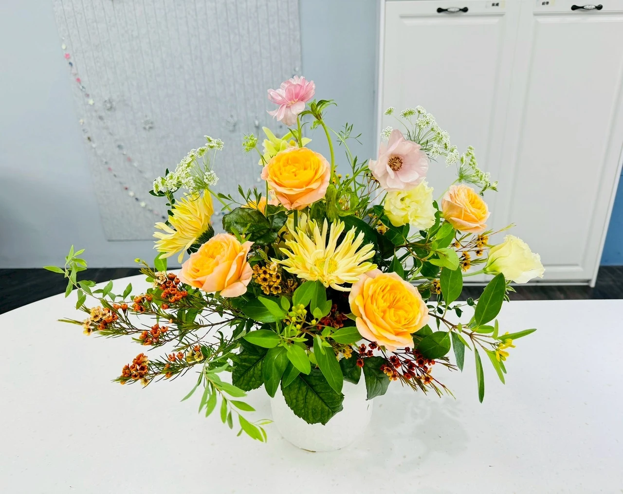 袁瑋花藝作品。袁瑋提供