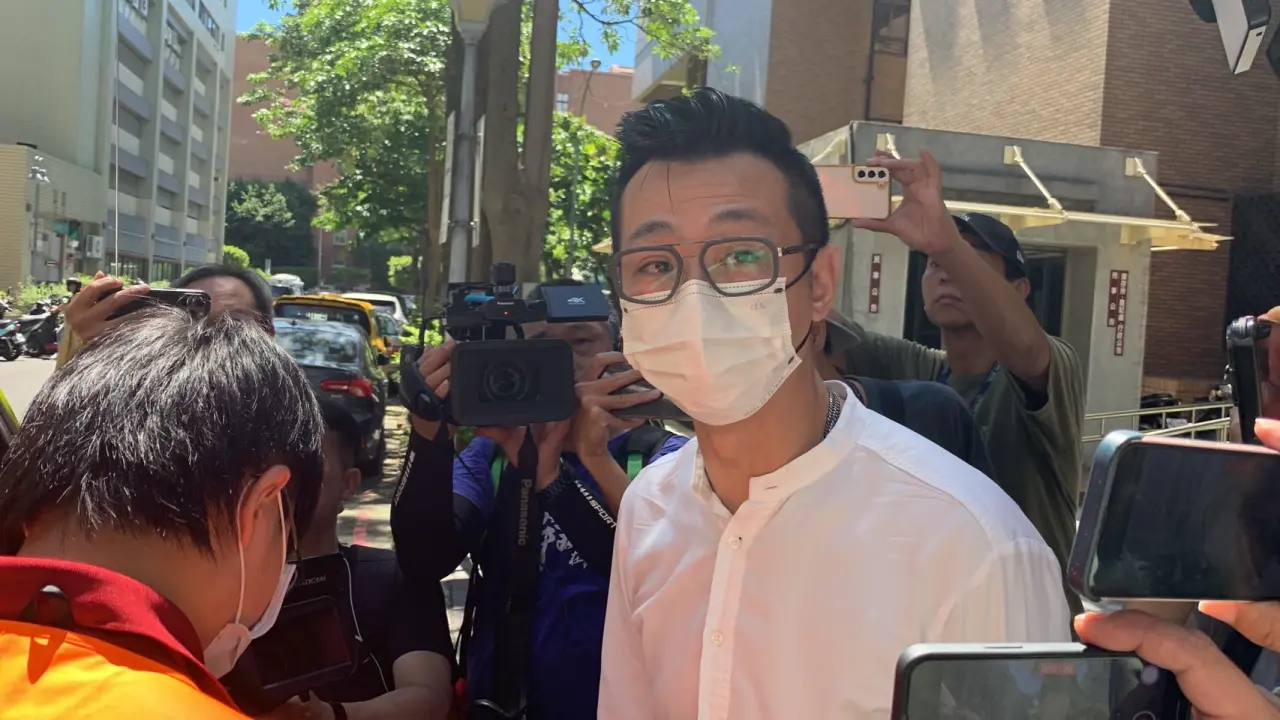 彭振聲的律師李岳洋。丁牧群攝