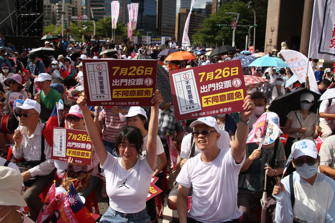 大罷免投票倒數計時,國民黨評估選情樂觀。示意圖,陳卓邦攝