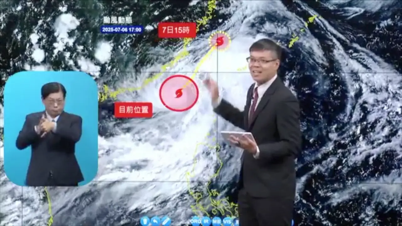 今明(7/6、7)兩天風力預報趨勢。取自氣象署澎湖、新竹至高雄風雨最劇