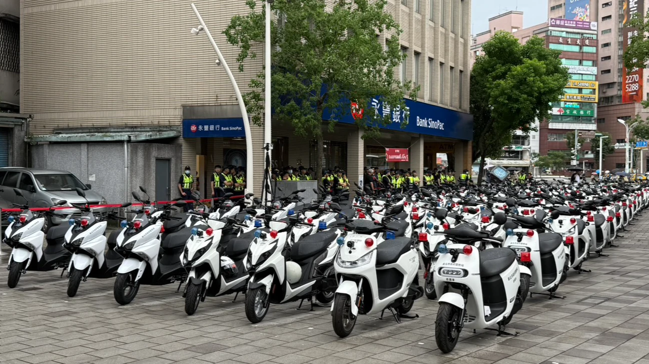 新北市政府警察局將汰換近1200部警用機車,作為強化第一線執勤能量的措施。新北市警察局提供