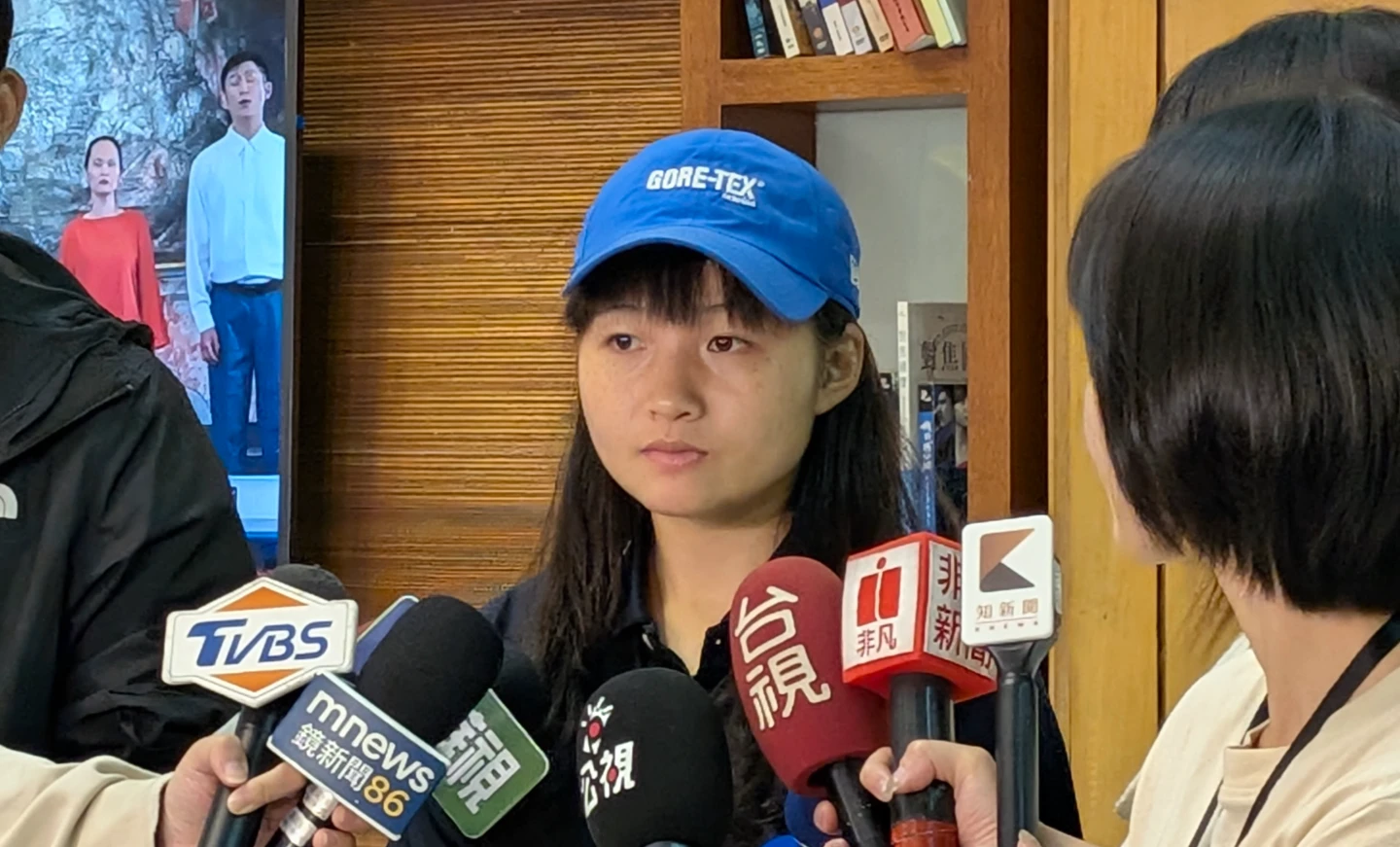 勇敢發聲的台師大女足受害學生簡奇陞。林志青攝