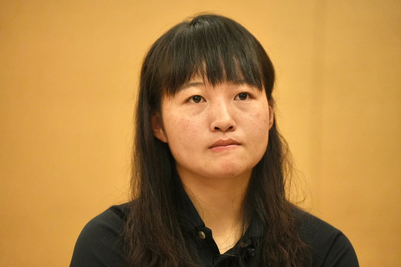 簡奇陞是檢舉台師大女足強迫抽血案的受害學生,她透露,最初想檢舉時沒有獲得家人的支持。林林攝