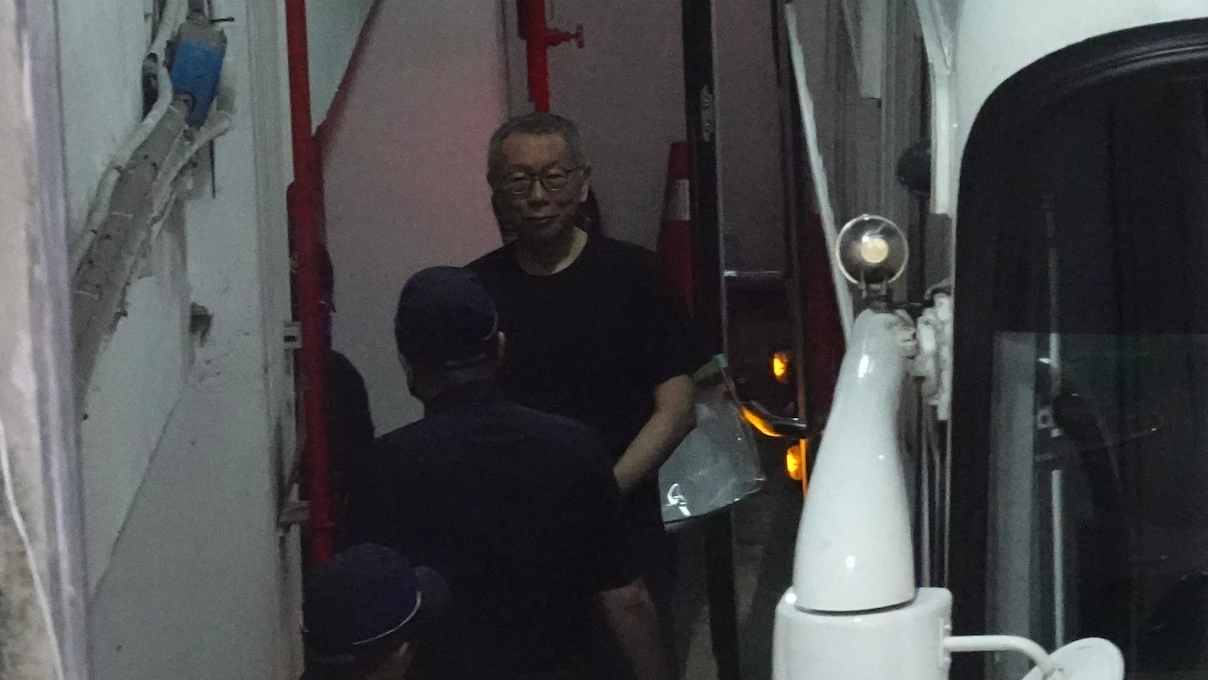 柯文哲今被提解到北院出庭。丁牧群攝