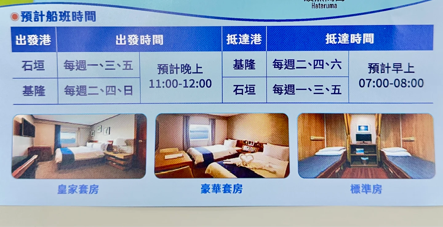 基隆-石垣島,房型首曝光,分為皇家套房、豪華套房、標準房,可載545旅客。陳怡文攝