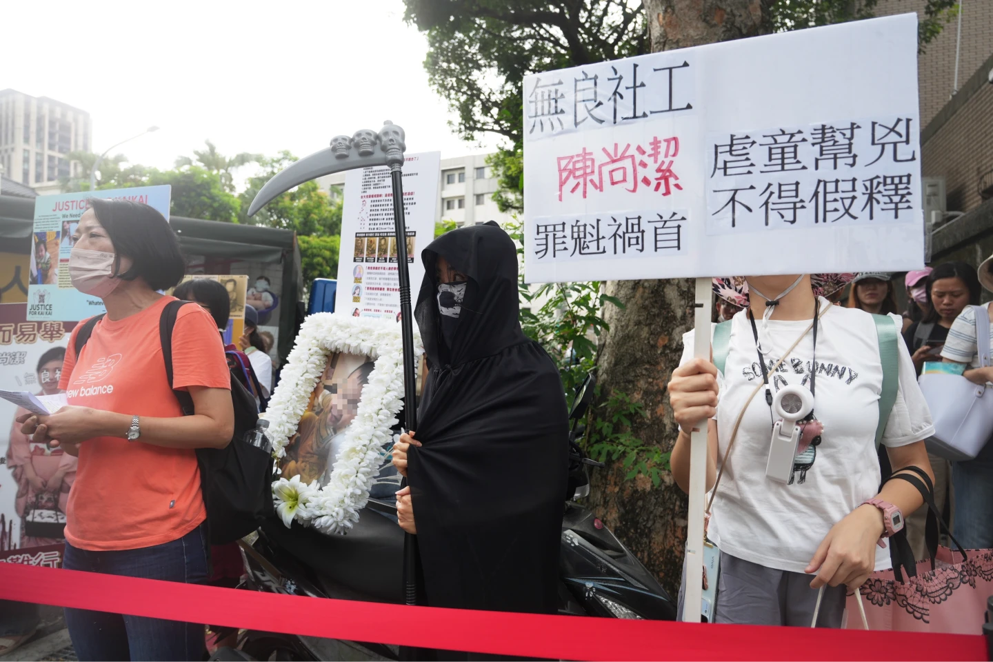 剴剴戰士集結抗議。陳卓邦攝