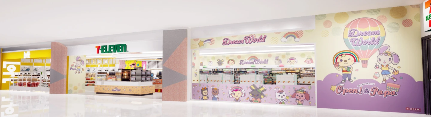 7-ELEVEN與「LOFT」合作,以代理品牌授權商品進駐複合店,首店在7-ELEVEN夢時代門市。7-ELEVEN提供