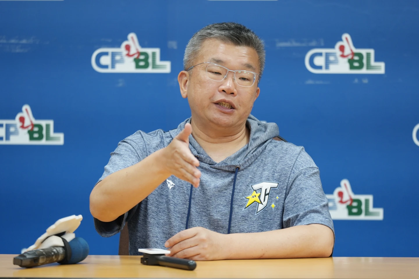 中職會長蔡其昌。陳卓邦攝