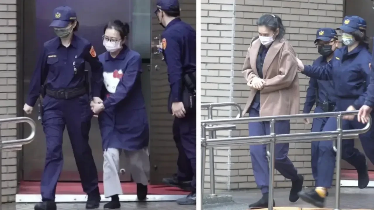 保母劉彩萱(左)、妹妹劉若琳(右)涉嫌虐死剴剴。資料照片/丁牧群攝