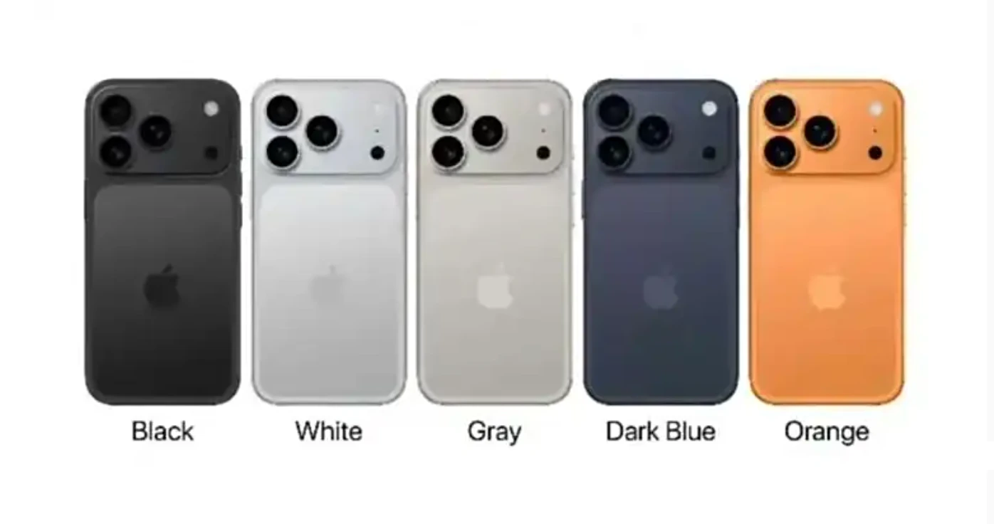 iPhone 17 Pro系列顏色。照片來源:smartprix