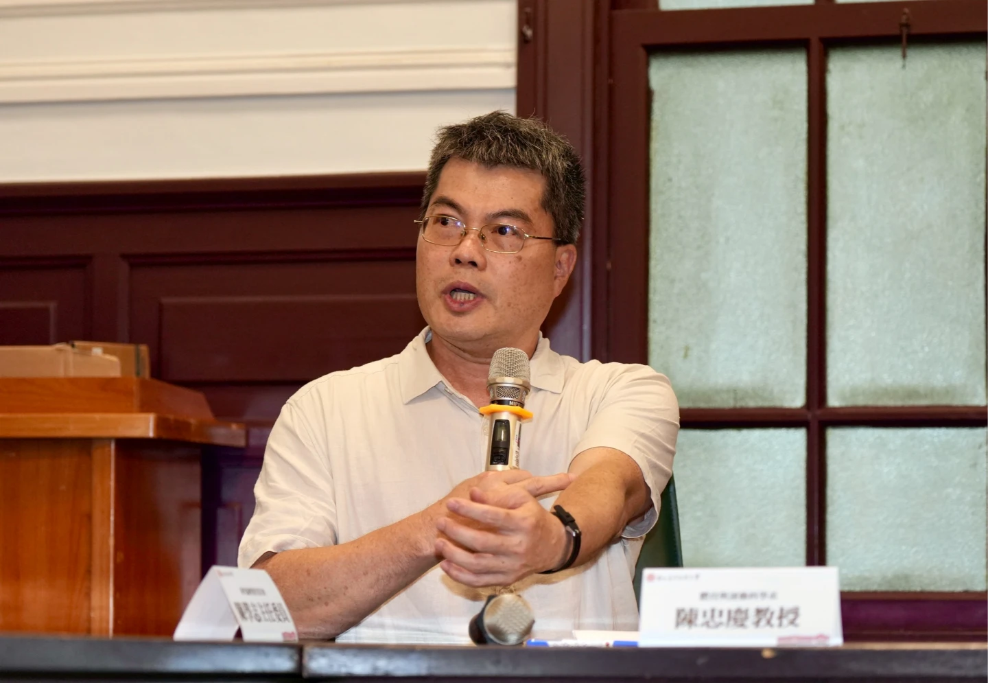 台師大「血論文」案女足隊抽血計畫的主持教授陳忠慶。梁建裕攝