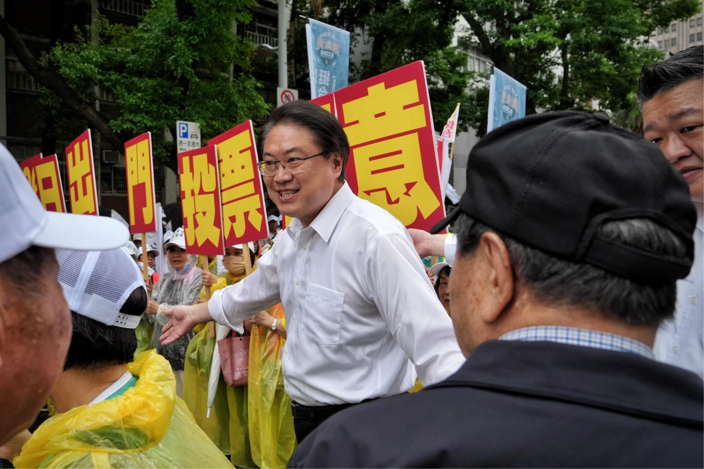 林右昌酸諷國民黨是恐怖愛人。林林 攝