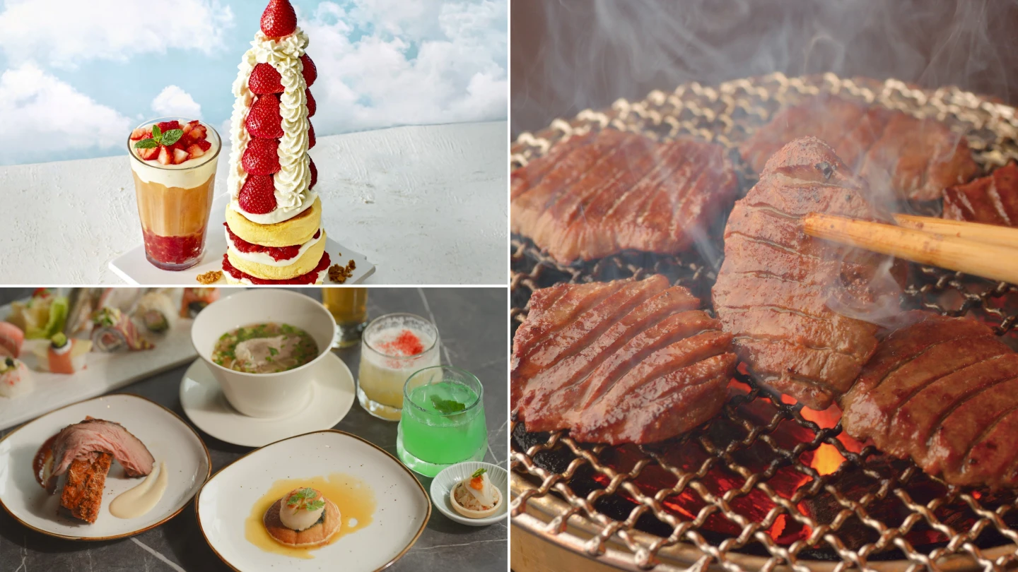 Dream Plaza7/25開幕!饗賓新Buffet、日本超夯舒芙蕾FLIPPER’S進駐、日本人氣牛舌登台。業者提供