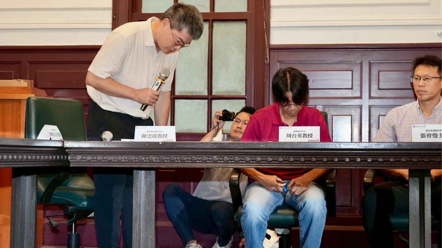 陳忠慶與周台英另以台師大女足隊名義向體育署申請運科支援訓練補助。梁建裕攝