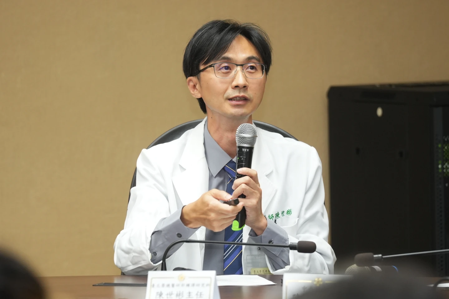 陳世彬說,透過檢測有助預測即將發病,對病人就會是很大的幫忙。李柏毅攝
