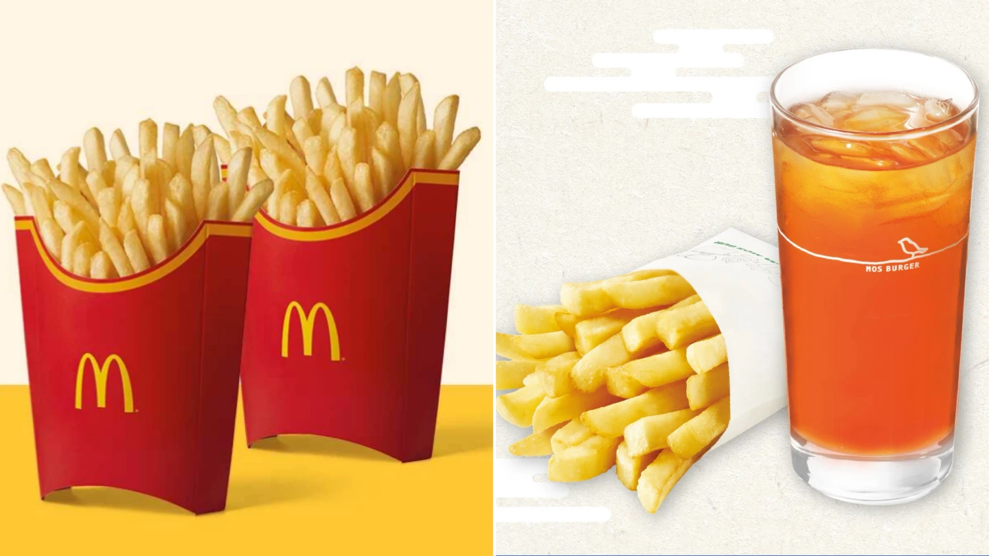 今迎大暑!麥當勞大薯買1送1、摩斯紅茶10元。翻攝APP、業者提供