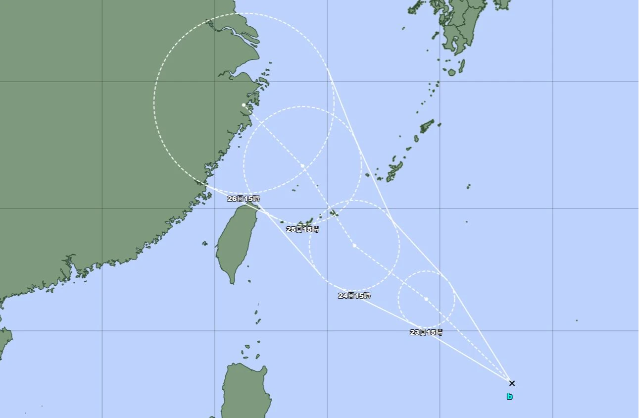 「台灣颱風論壇|天氣特急」今天下午指出,位於菲律賓東方的97W,有機會在未來24小時內成為颱風。翻攝自台灣颱風論壇臉書
