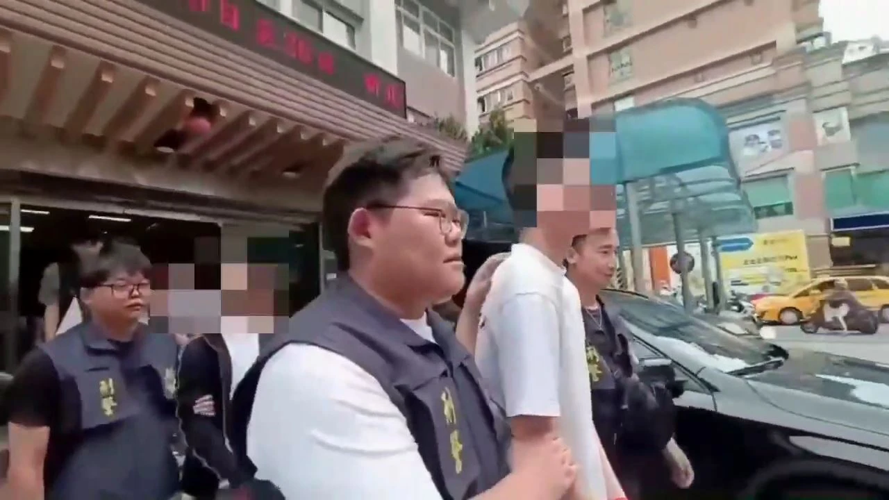 警方依法移送涉案6人(圖前主嫌陳男)。翻攝畫面