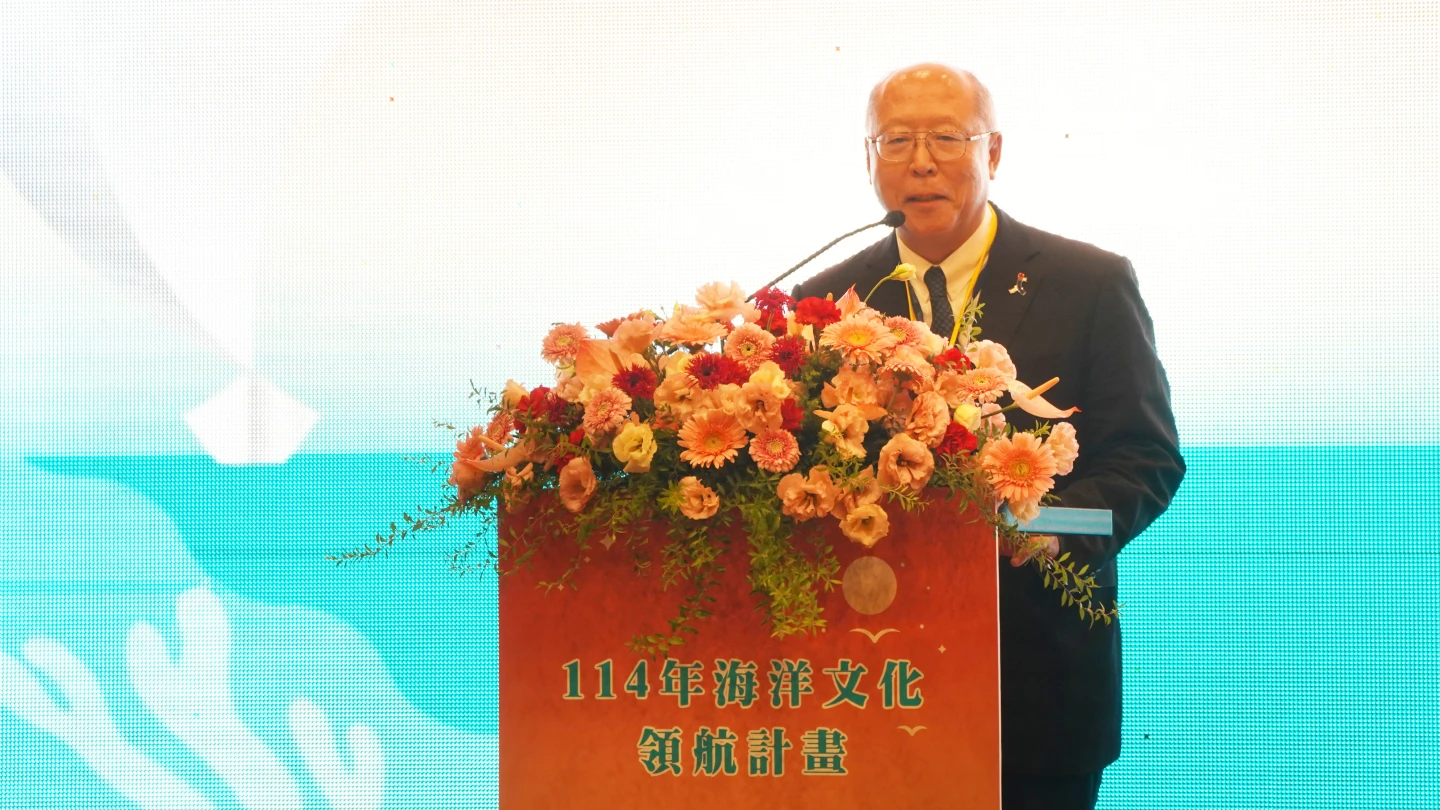 日本台灣交流協會高雄事務所奧正史所長致詞。海委會提供