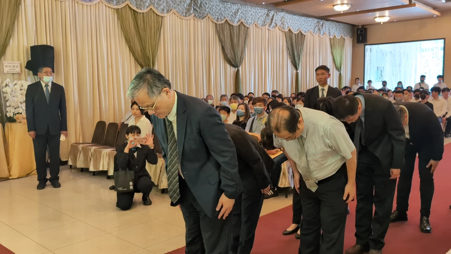 長庚大學老師也出席表達對大體老師的感恩與感謝。林志青攝