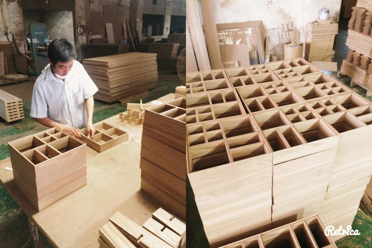 GAGU 北歐家具工廠已有35年歷史,粉專曾貼出工廠製作照。翻攝自GAGU 北歐家具工廠 臉書