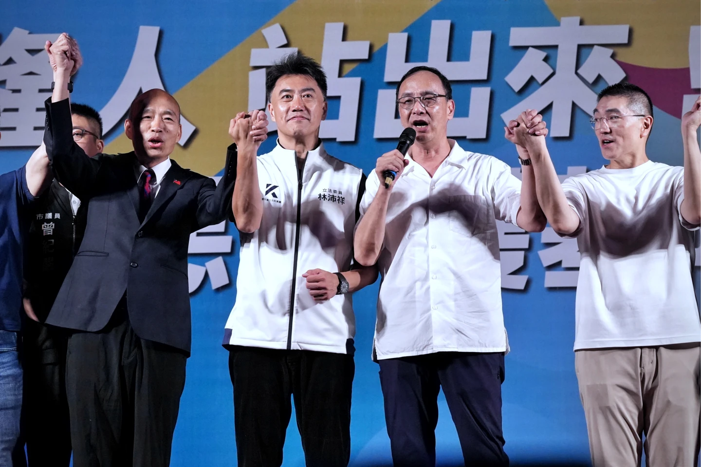 朱立倫稱前總統蔡英文不會想罷免。林林攝