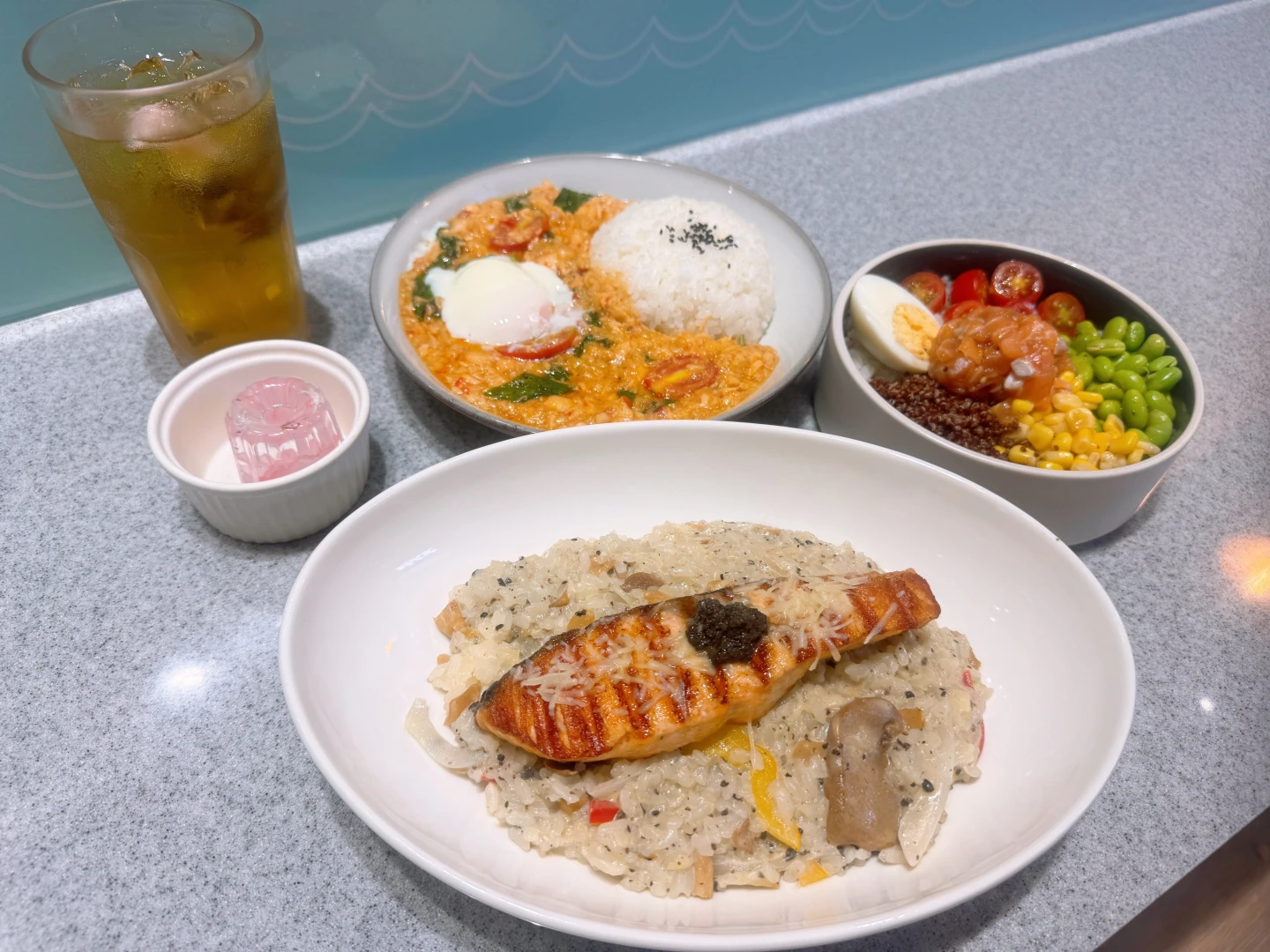 美威鮭魚進駐Dream Plaza,打造信義區「唯一鮭魚專賣店」。劉沛妘攝