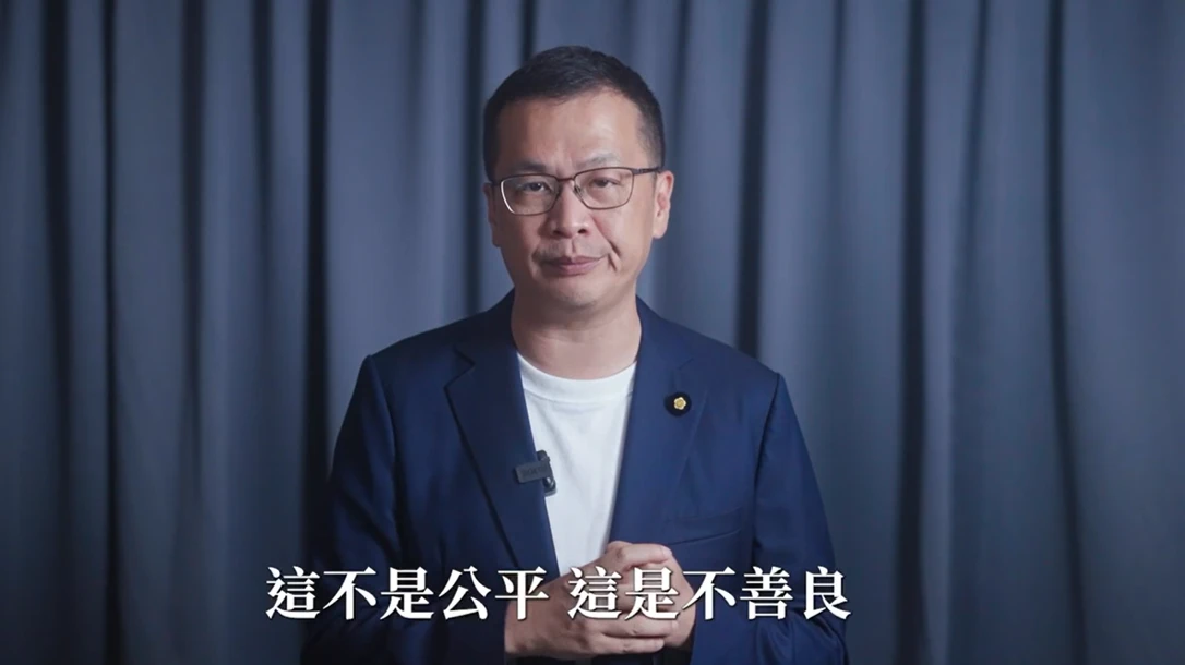 藍委羅智強在選前48小時突發告急影片。羅智強提供