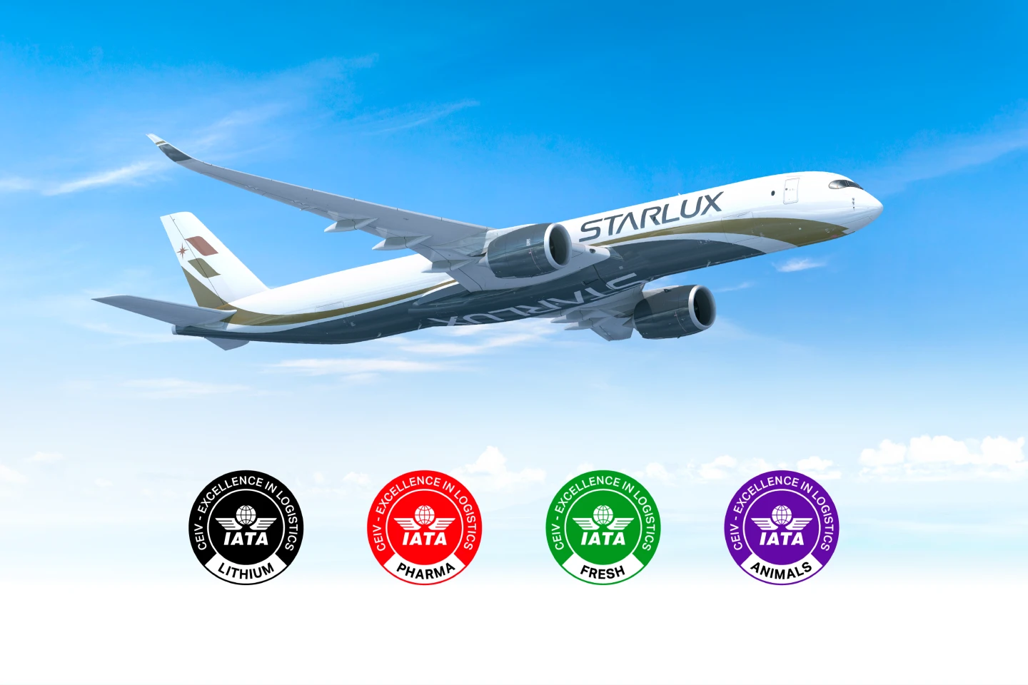 星宇航空目前以四項IATA CEIV認證領先國籍航空。業者提供