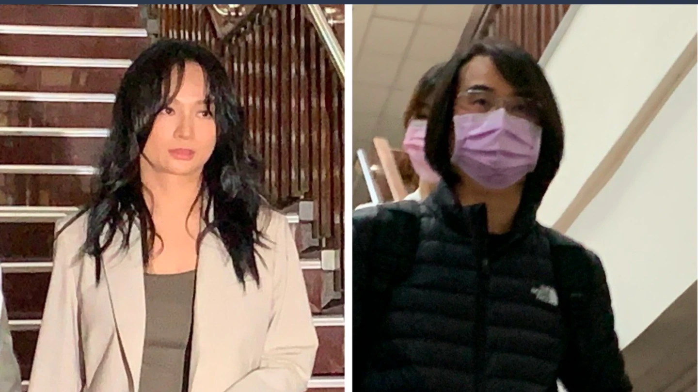 Faye詹雯婷(左)與陳建寧(右)互控官司。資料照片