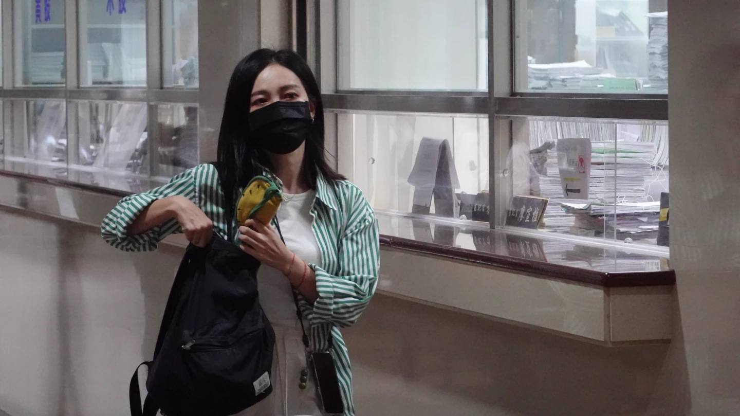 柯文哲的前秘書黃心緗。丁牧群攝