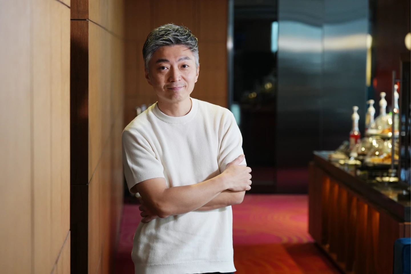 國際名廚林泉接受《知新聞》專訪。陳卓邦攝