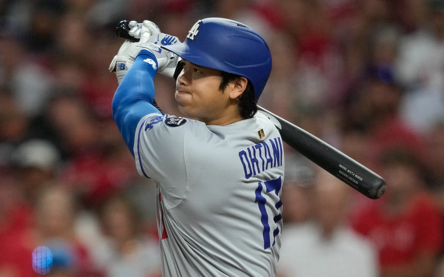 大谷翔平今天跑回個人本季第100分。美聯社