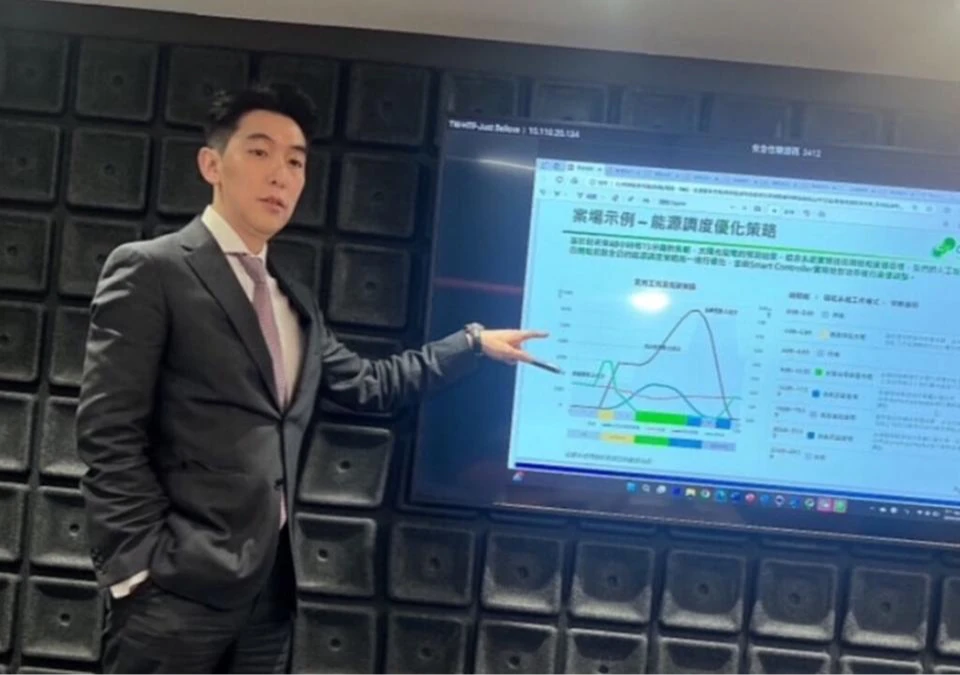 藍蔚文導入AI應用與模擬,目標讓企業建置儲能系統前,精準掌握每1度電在不同情境下的收益和成本。新羚能源科技提供