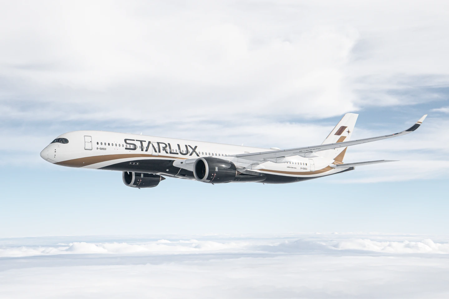 星宇航空台北-鳳凰城航線以Airbus新世代客機A350執飛,開航初期每週三班,2026年3月起將增為每週四班。業者提供