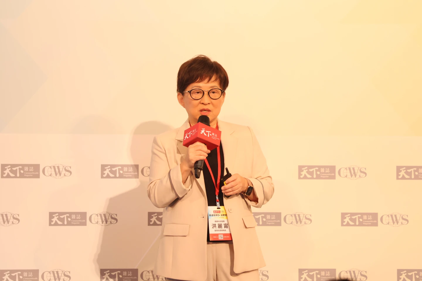 緯穎董事長洪麗甯。(李宜儒攝)