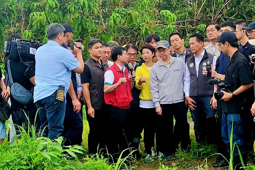 行政院長卓榮泰29日南下台南勘災。王志弘攝