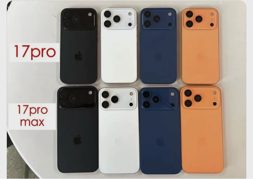 iPhone 17 Pro系列模型機的配色。照片來源:Sonny Dickson