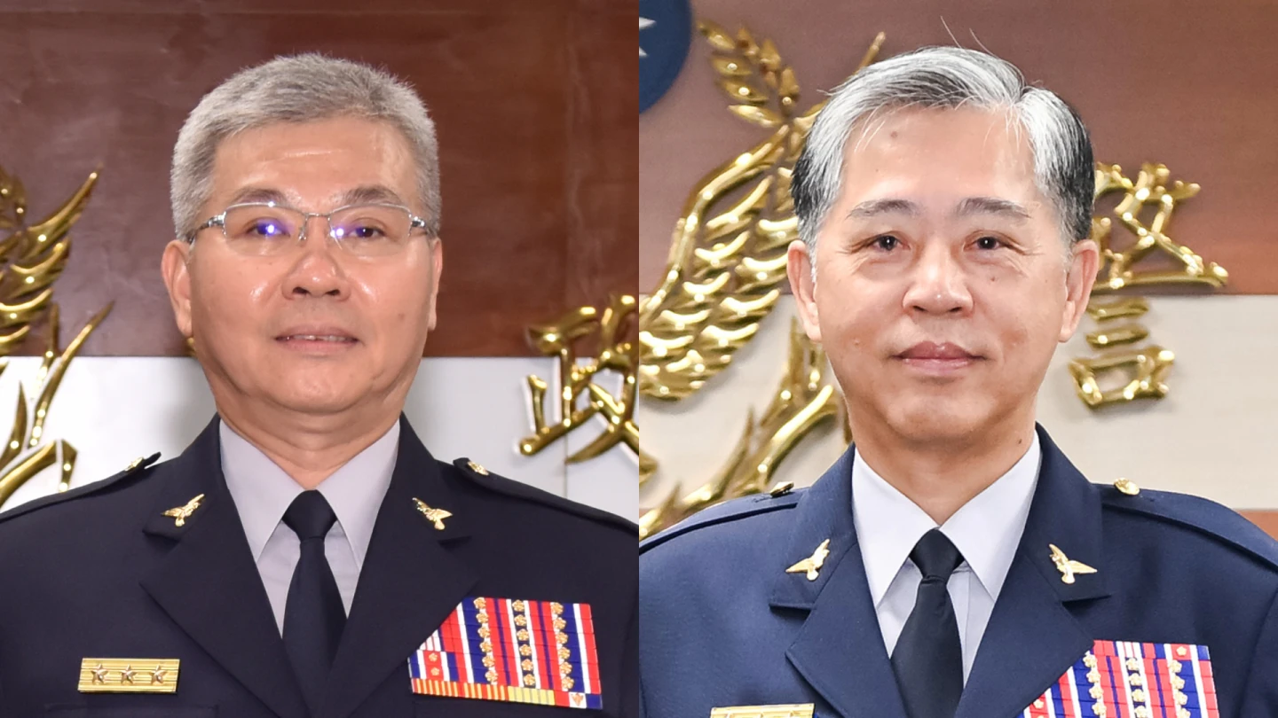 方仰寧升任新北市警局長,吳敬田升任台中市警局長。翻攝畫面